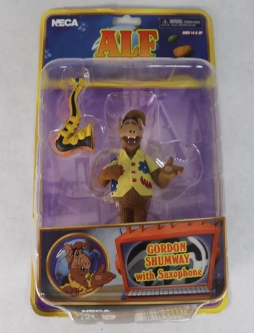 NECA Alf Gordon Shumway with Saxophone 4" Collectible Figure New Shelf Wear Cover