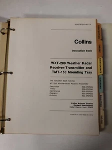 Collins WXR-200 Weather Radar System Instruction Book March 1977 Original - Picture 1 of 12