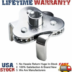 Top Universal Heavy Duty Two Way Oil Filter Wrench Removal Tool Fully Adjustable - Picture 1 of 24