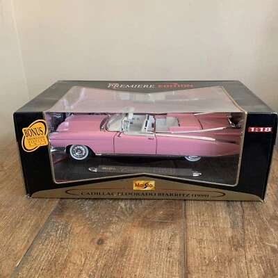 Maisto 1/18 Scale - Cadillac Eldorado Biarritz - Premiere Edition - Pink - Boxed - Image 1 of 4
