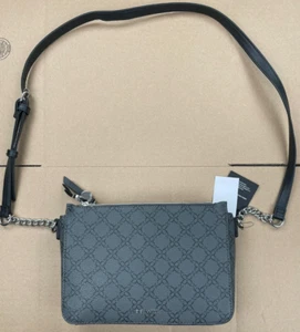 Mini Monedero NINE WEST Perth Negro Jet Nuevo con Etiquetas - Imagen 1 de 19