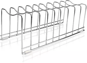 Lid Organizer Pot Lid Organizer 10-Tier Pot Lid Rack Holder Suitable for Bakewar - Picture 1 of 8