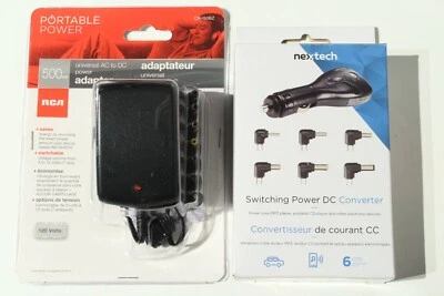 Universal Adjustable 1.5V - 12V 1000mA Car & AC/DC 3V - 12V 500mA Power Adapter - Image 1 of 2