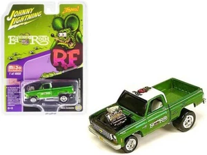 Camión pickup Johnny Lightning 1980 Chevy Silverado 1:64 Rat Fink Zinger JLCP7371 - Imagen 1 de 2