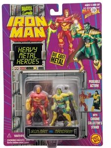Iron Man vs Mandarin - Heavy Metal Heroes - Druckguss - Figuren Toy Biz - 46211 - kostenloser Versand - Bild 1 von 13