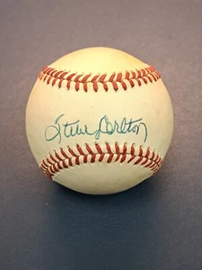 Steve Carlton Auto Signed ONL Baseball Haiti PSA Cert - Picture 1 of 4