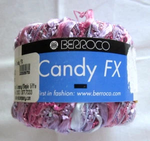 Berroco Candy FX Decorative 100% Nylon Slub Yarn #8753 Pink ~ 68 yards - Picture 1 of 6