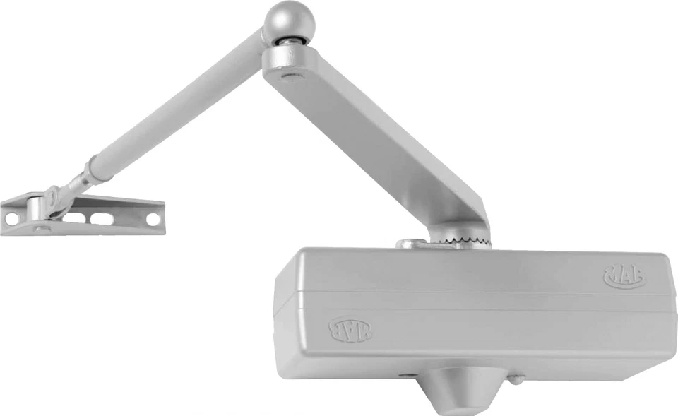 Chiudiporta Mab con Braccio e Fermo Regolabile colore Argento ME640900 Serie 564 - Immagine 1 di 1