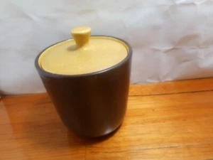 Mikasa Japan Terra Stone Saffron E1357 1970's Vintage Sugar Pot - Picture 1 of 3