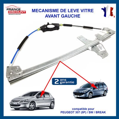 Mecanismo Elevalunas Delantero Izquierdo para Peugeot 307 (5 Portes) 9221K0 - Imagen 1 de 4