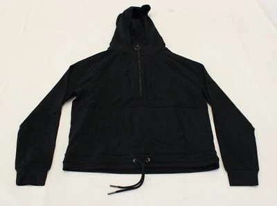 MPG Sport Women's Balance Half Zip Hoodie With Cinch Waist Black Size XS NWT - Image 1 of 3