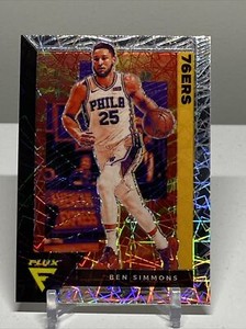 2020-21 Panini Flux Ben Simmons Lazer Prizm Philadelphia 76ers #133 SP