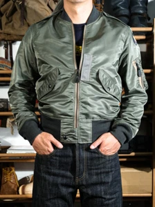 Simons Herren Replica L2B Fliegerjacke Militär Pilot Fliegerjacke Bombermantel - Bild 1 von 22