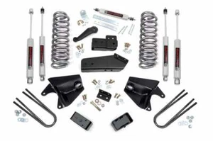 Rough Country 4" Suspension Lift Kit For Ford F150 1980-1996 W Shocks/Rr Blocks - Foto 1 di 3