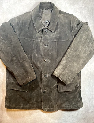 Chaqueta de Cuero Caballeros Puente Talla Grande Cuero Genuino Foto 1 de 4