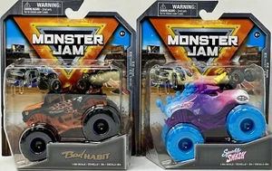 New Monster Jam Truck Sparkle Smash Unicorn & Bad Habit Jeep Series 33 Lot of 2 - Picture 1 of 2