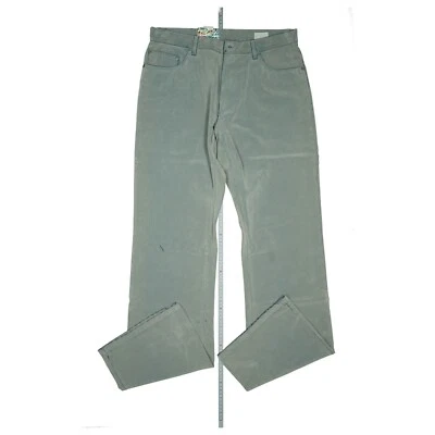 Phönix Herren Jeans Samt Nicki Hose Regular Fit weich used Look W33 L34 Grau NEU - Bild 1 von 4