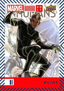 FLINT / 2017 MARVEL ANNUAL (Upper Deck 2018) BLUE PARALLEL BASE Card #81 - Picture 1 of 2