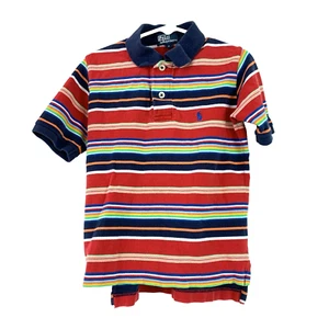 Polo Ralph Lauren Rojo Multi Rayas Poni Manga Corta Polo Talla Niños 5 - Imagen 1 de 6