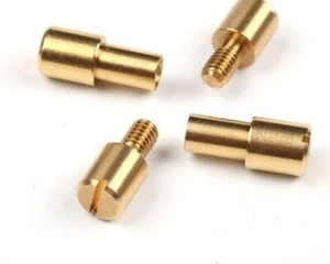 Brass Stainless Steel 5 Pieces Knife Handle Screws Nuts Mosaic Pins Corby Bolts - Picture 1 of 7