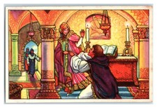 Ekkehard Declares his Love to Hadwig, Echte Wagner German Trade Card *VT31Q