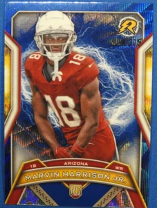 2025 Topps Resurgence Marvin Harrison Jr RC 09/275 Arizona #102 Blue Parallel - Picture 1 of 5