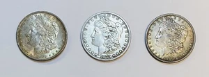 1879 Morgan Silver Dollar (Set of 3) No Mint Mark - Picture 1 of 2