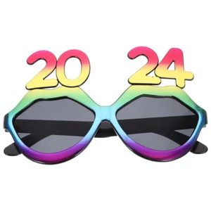 Occhiali da vista 2024 Capodanno festa occhiali foto oggetti di scena decorazioni festa nuovi - Foto 1 di 10
