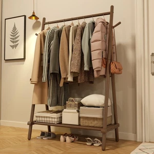 Muwuele Solid Wood Clothes Rack, Clothing Rack for Hanging Clothes, Hanging R... - Picture 1 of 9