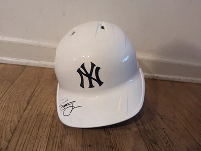 George Lombard Jr Signed Auto Yankees FULL SIZE Batting Helmet  Beckett COA! - Image 1 of 4