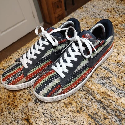 Nike Tennis Classic Ultra Christmas Sweater Sneakers Dark/Red Men's 10 807175-40 - Image 1 of 4