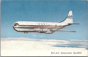 Postal BOAC Airlines/Aviación "Stratocruiser Speedbird" 1957 Italiana Cancelar - Imagen 1 de 2