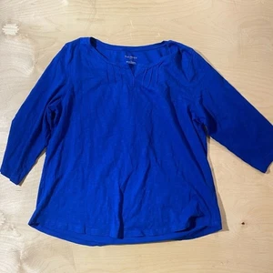 Talbots Three quarter Sleeve Blouse Large (JL) - Picture 1 of 7