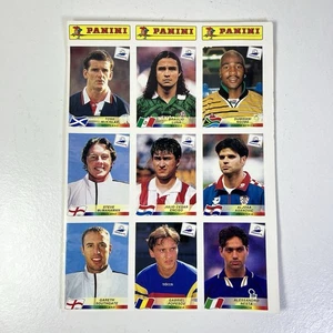 Panini Frankreich 98 WM 1998 UNGESCHNITTENE BOGENAUFKLEBER X9 Spieler FUSSBALL 3 - Bild 1 von 3