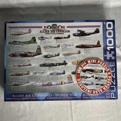 Allied Air Command World War II Bombers Aircraft 1000 pc Puzzle New Sealed - Image 1 of 4