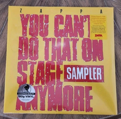 Frank Zappa You Can't Do That On Stage Anymore Sampler 180G audiofile LP  - Image 1 of 3