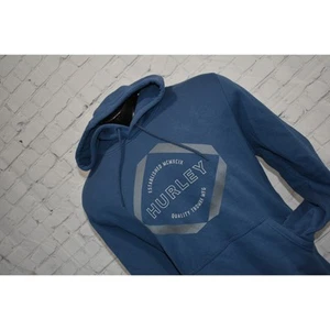 Hurley Hoodie Pullover Herren Gr. XL Performance Baumwolle Polyestermischung Blau - Bild 1 von 7