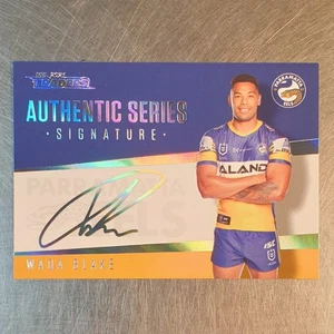 2021 NRL Traders Authentic Signature Series Silver Waqa Blake Card AS10 Eels - Picture 1 of 2