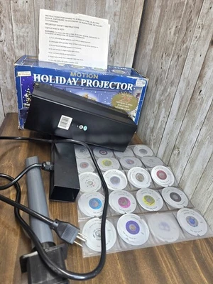 Proyector de movimiento Mr. Christmas Holiday con 25 diapositivas. Probado y funcionando. Video Foto 1 de 4