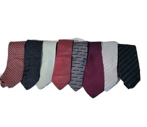 LOTE DE 8 CORBATAS DE SEDA HUGO BOSS HECHAS EN ITALIA - Imagen 1 de 7