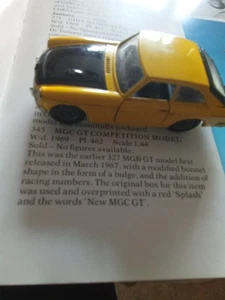 CORGI 345 MGC GT CAR ORIGINAL LIGHTLY PLAYWORN  AS SHOWN &WORN ORIGINAL BOX - Picture 1 of 13