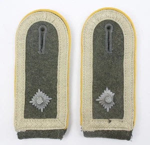 Original Schulterklappen Wehrmacht Feldgrau Feldwebel Nachrichten zum Schlaufen - Bild 1 von 3