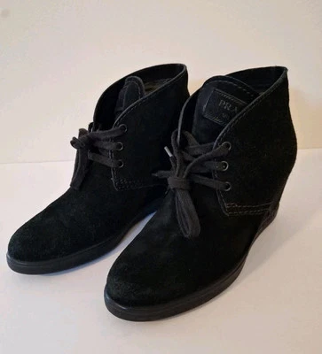 Botas de gamuza negras Prada para mujer talla EE. UU. Talla 6 Foto 1 de 4