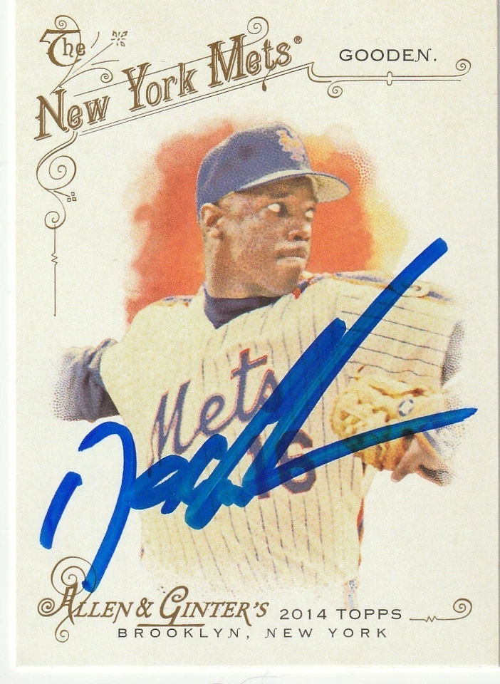 DWIGHT GOODEN NEW YORK METS  SIGNED 2014 ALLEN & GINTER'S CARD #246 - Image 1 of 1