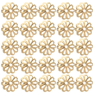 1000 Stck. Zwischenring Perlen Kappen Metall Blume Perlenkappen Armband Halskette Perlenkappen USA - Bild 1 von 12