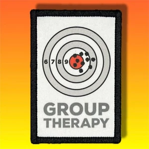 Gruppentherapie Waffe Ziel Moral Patch/Militär Abzeichen taktischer Haken & Schleife 209 - Bild 1 von 8