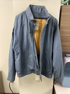 Vintage London Fog Blue Medium Weight Men's Rain Winter Jacket W/ Liner Size 42 - Picture 1 of 14