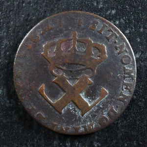 9 deniers 1722H French Colonies Colonial USA US Canada New France Breton 506 - Picture 1 of 2