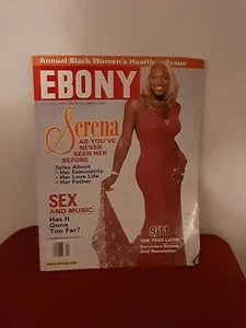 Ebony Magazine 2002 October Serena Williams Annual Black Women's Health Issue - Picture 1 of 5
