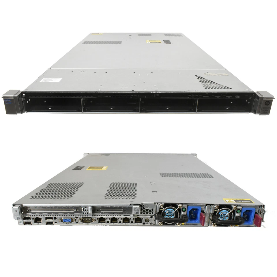 HP ProLiant DL360e G8 Rack Server no CPU no RAM 2x Cooler Heatsink 4x LFF 1U - Image 1 of 4